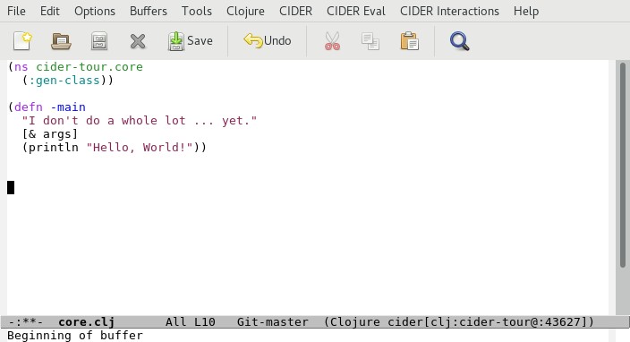 Clojure source - core.clj