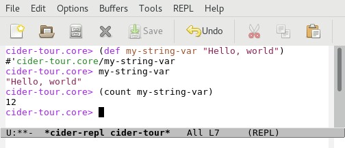 REPL Screenshot - Using Vars